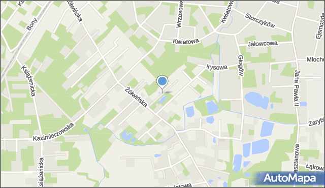 Owczarnia gmina Brwinów, Fiołkowa, mapa Owczarnia gmina Brwinów