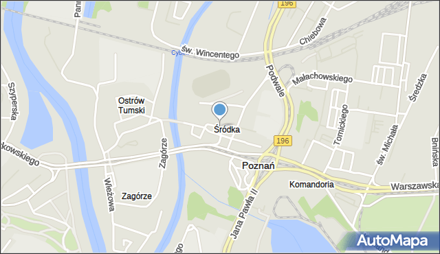 Poznań, Filipińska, mapa Poznania