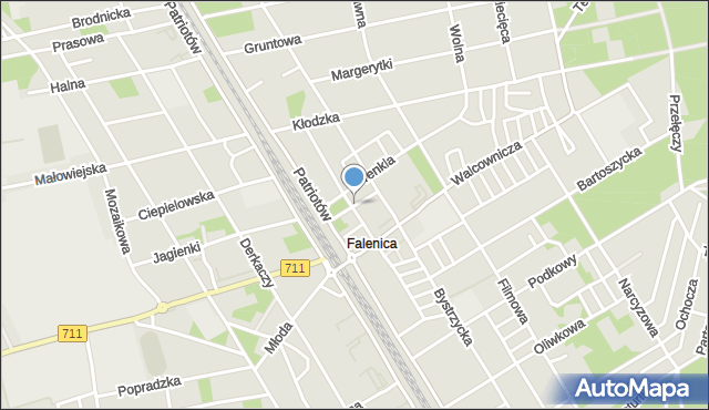 Warszawa, Firletki, mapa Warszawy