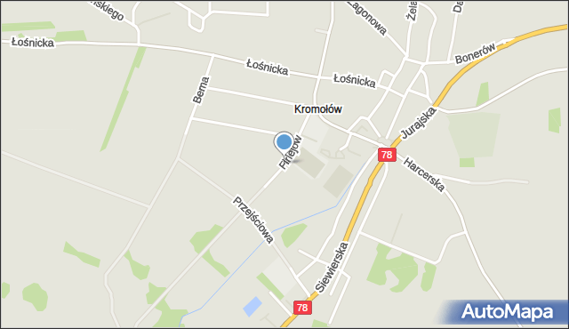 Zawiercie, Firlejów, mapa Zawiercie