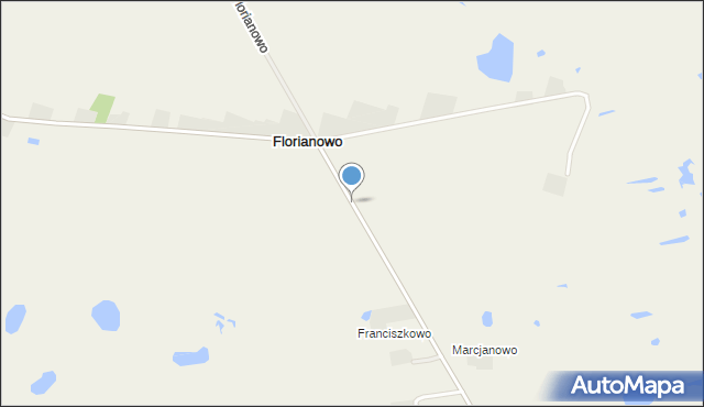 Florianowo gmina Lubraniec, Florianowo, mapa Florianowo gmina Lubraniec