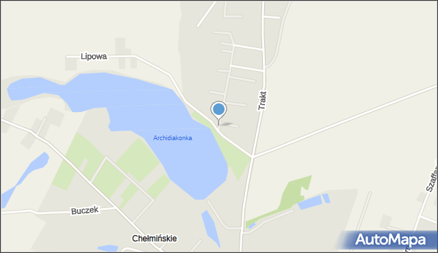 Chełmża, Forsycjowa, mapa Chełmża