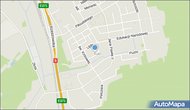 Głogów Małopolski, Forysiewicza Jakuba, ks., mapa Głogów Małopolski