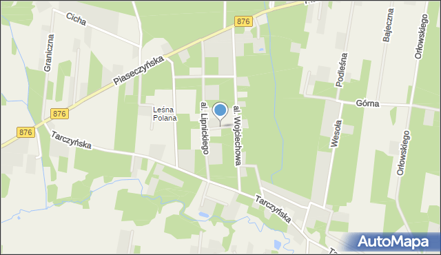 Łoś, Fogga Mieczysława, mapa Łoś