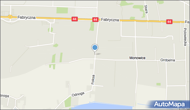 Oświęcim, Foksa Michała, mapa Oświęcimia