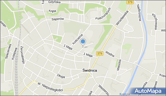 Świdnica, Folwarczna, mapa Świdnicy