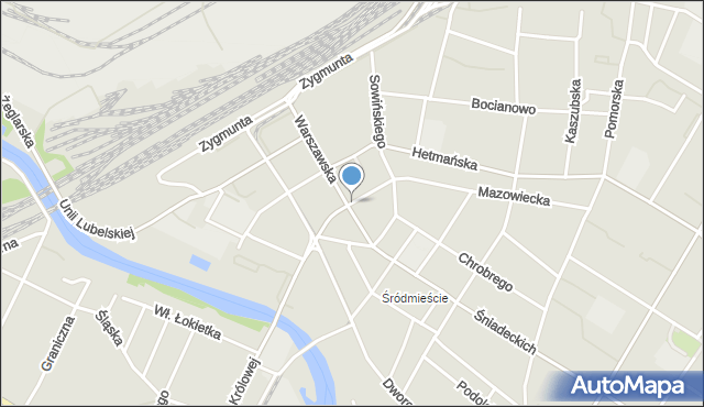 Bydgoszcz, Fredry Aleksandra, mapa Bydgoszczy