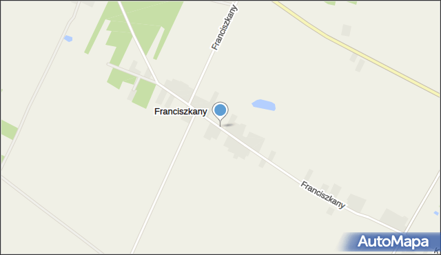 Franciszkany, Franciszkany, mapa Franciszkany