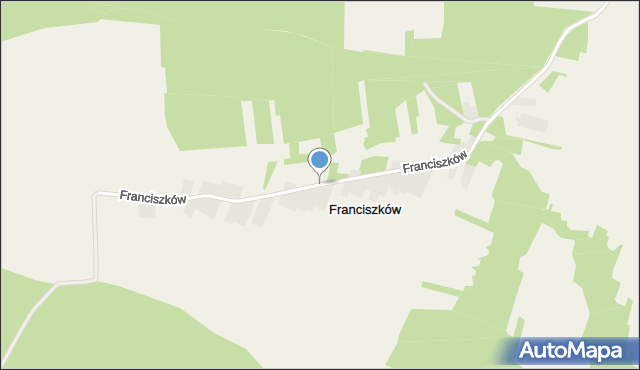 Franciszków gmina Kraśniczyn, Franciszków, mapa Franciszków gmina Kraśniczyn