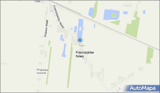 Franciszków Nowy, Franciszków Nowy, mapa Franciszków Nowy