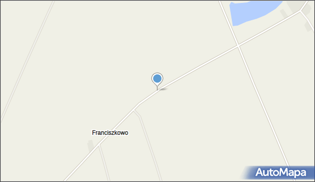 Franciszkowo gmina Poniec, Franciszkowo, mapa Franciszkowo gmina Poniec