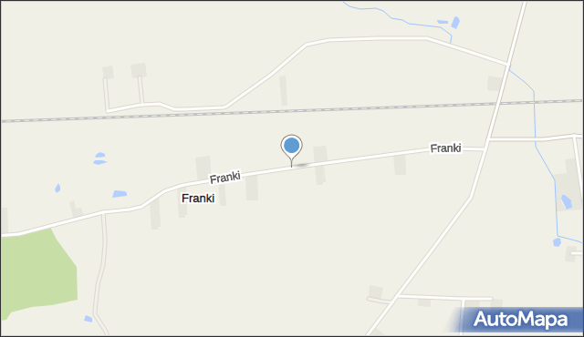 Franki gmina Krośniewice, Franki, mapa Franki gmina Krośniewice