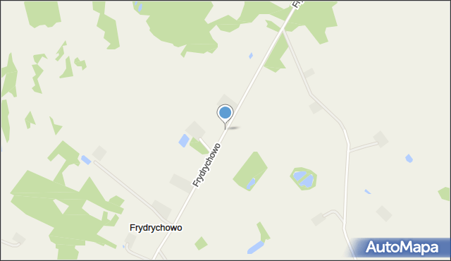 Frydrychowo gmina Ryńsk, Frydrychowo, mapa Frydrychowo gmina Ryńsk