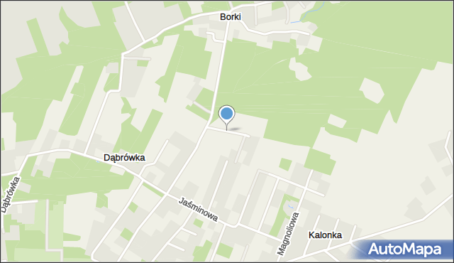 Kalonka gmina Nowosolna, Frezjowa, mapa Kalonka gmina Nowosolna
