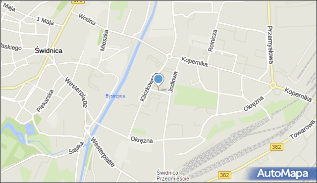 Świdnica, Francuska, mapa Świdnicy
