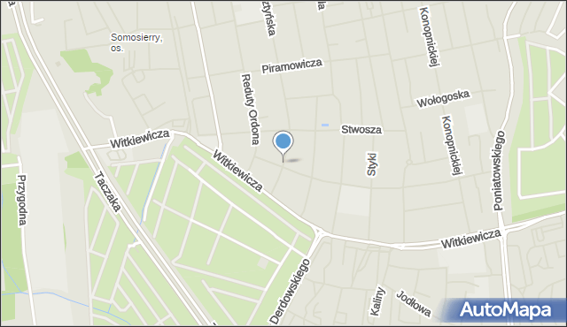 Szczecin, Franciszka Żwirki i Stanisława Wigury, mapa Szczecina