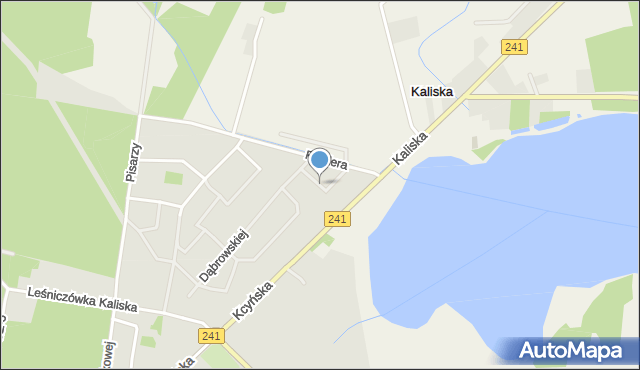 Wągrowiec, Fredry Aleksandra, mapa Wągrowiec