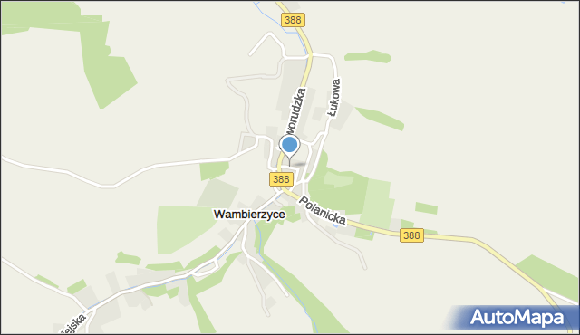 Wambierzyce, Franciszkańska, mapa Wambierzyce