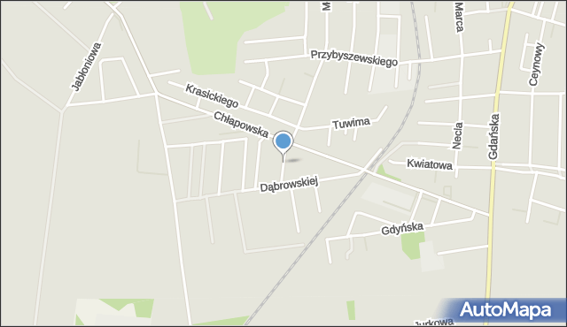 Władysławowo powiat pucki, Frycza-Modrzewskiego Andrzeja, mapa Władysławowo powiat pucki