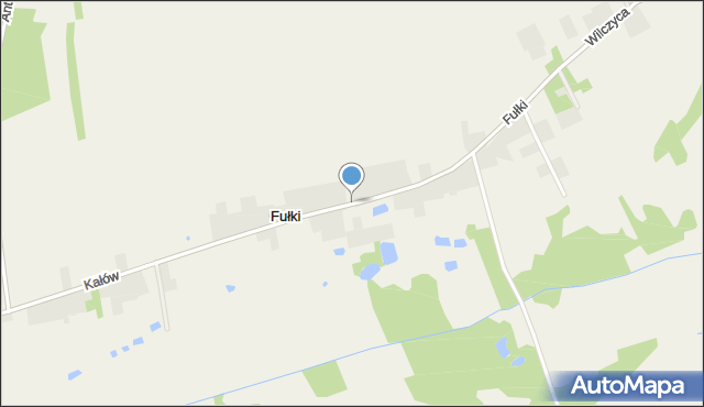 Fułki, Fułki, mapa Fułki