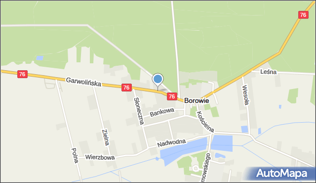 Borowie, Garwolińska, mapa Borowie