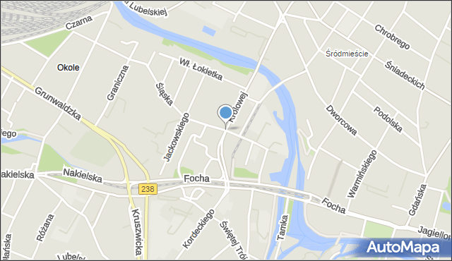 Bydgoszcz, Garbary, mapa Bydgoszczy