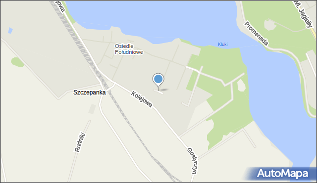 Choszczno, Gałczyńskiego Konstantego Ildefonsa, mapa Choszczno