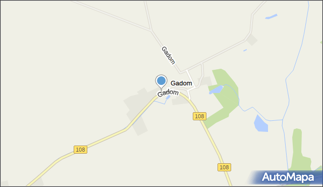 Gadom, Gadom, mapa Gadom