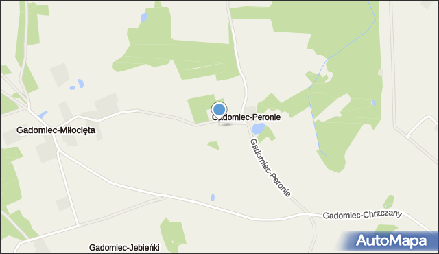 Gadomiec-Peronie, Gadomiec-Peronie, mapa Gadomiec-Peronie