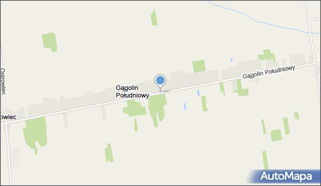 Gągolin Południowy, Gągolin Południowy, mapa Gągolin Południowy