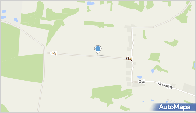 Gaj gmina Rawa Mazowiecka, Gaj, mapa Gaj gmina Rawa Mazowiecka