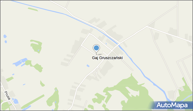 Gaj Gruszczański, Gaj Gruszczański, mapa Gaj Gruszczański