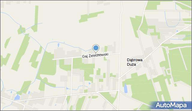 Gaj Żelechowski, Gaj Żelechowski, mapa Gaj Żelechowski