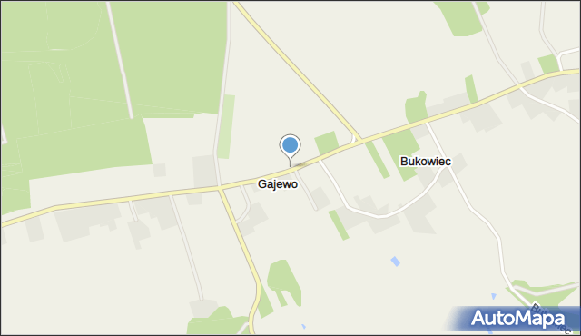 Gajewo gmina Czarnków, Gajewo, mapa Gajewo gmina Czarnków