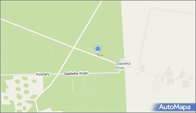 Gajówka Kruki, Gajówka Kruki, mapa Gajówka Kruki