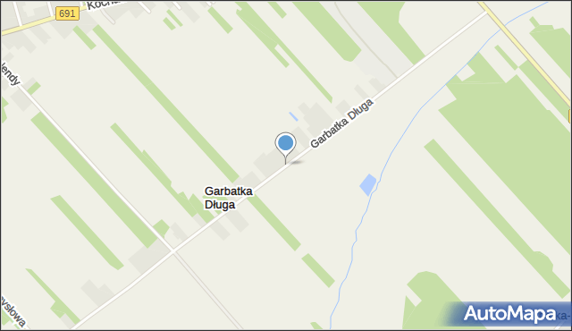 Garbatka Długa, Garbatka Długa, mapa Garbatka Długa