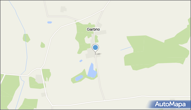 Garbno gmina Barciany, Garbno, mapa Garbno gmina Barciany