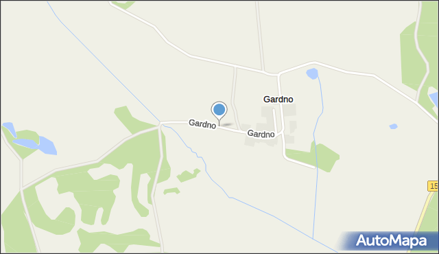 Gardno gmina Węgorzyno, Gardno, mapa Gardno gmina Węgorzyno