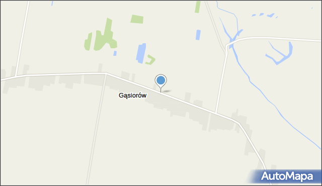 Gąsiorów gmina Kościelec, Gąsiorów, mapa Gąsiorów gmina Kościelec