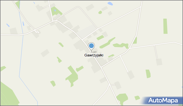 Gawrzyjałki, Gawrzyjałki, mapa Gawrzyjałki