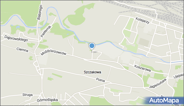 Jaworzno, Garbarska, mapa Jaworzno