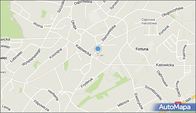 Jaworzno, Gajowa, mapa Jaworzno