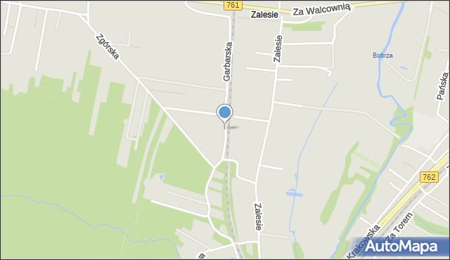 Kielce, Garbarska, mapa Kielc