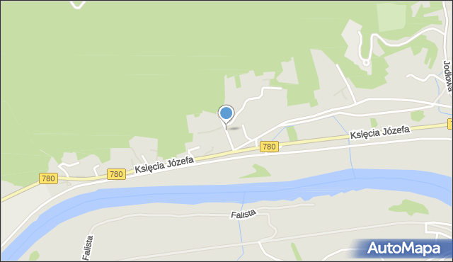 Kraków, Gajówka, mapa Krakowa