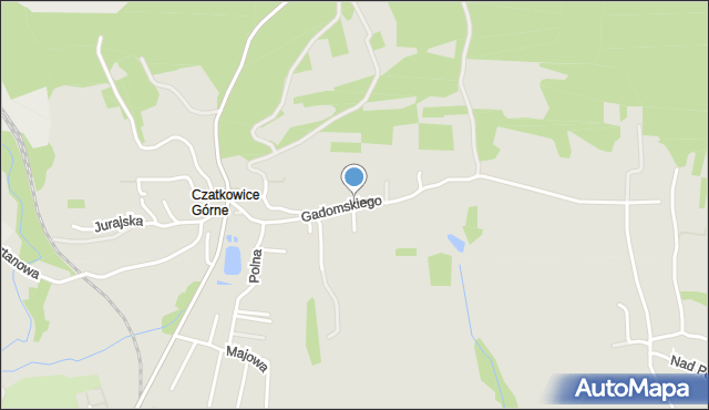 Krzeszowice, Gadomskiego Jana, mapa Krzeszowice