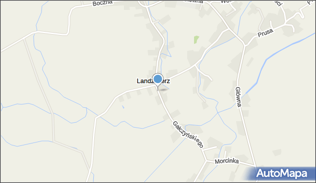 Landzmierz, Gałczyńskiego Konstantego Ildefonsa, mapa Landzmierz