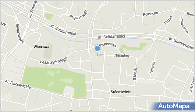 Lublin, Gawareckich, mapa Lublina