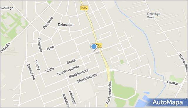 Lublin, Gałczyńskiego Konstantego Ildefonsa, mapa Lublina