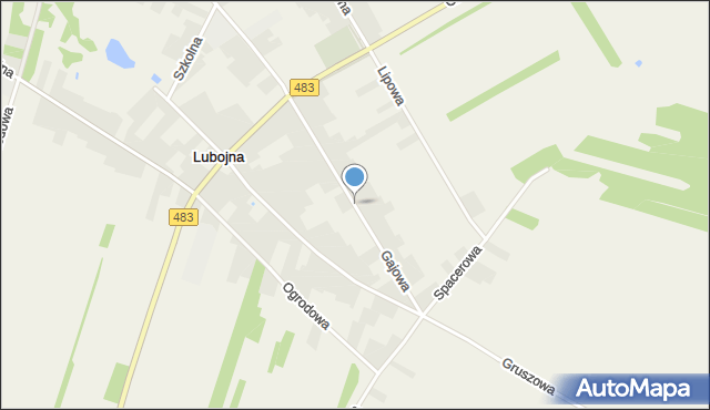 Lubojna, Gajowa, mapa Lubojna