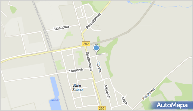 Nowa Sól, Gajowa, mapa Nowa Sól